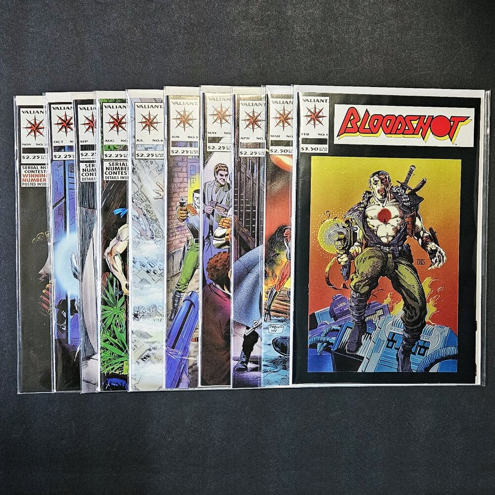 Bloodshot #1-#10 Vol. 1 - 10 Book Lot 🔑 issues (1993)